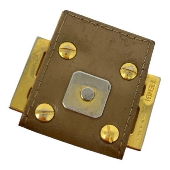 Fendi Zucchino Mama Forever Patent Leather Orange Baguette Shoulder Bag - Picture 13 of 16